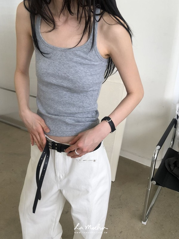 削肩薄款背心(闆娘.花花清單)